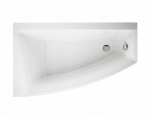 Cersanit VIRGO MAX Асимметричная акриловая ванна 150x90, левосторонняя, без ножек в Новокубанске