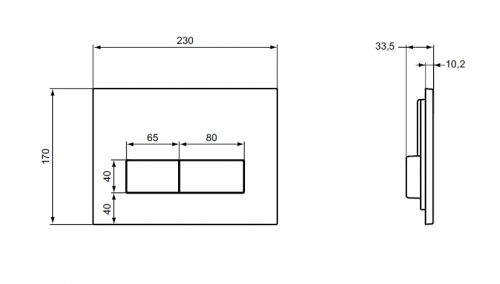 Ideal Standart W3710AA Фиксируемая к стене рама для монтажа подвесных унитазов, с двойной хромированной панелью смыва Ideal Standard в Новокубанске