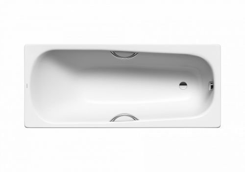 Стальная ванна Kaldewei SANIFORM PLUS STAR Mod. 336, 1700*750*410, Easy clean, alpine white, без ножек, с отверстиями для ручек в Новокубанске