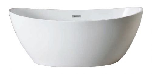 Ванна акриловая Azario GLASGOW 1660*780*665, свободностоящая, в комплекте с сифоном и металлической рамой в Новокубанске